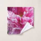 *~* Peinture florale originale au lys rose AR1 (Gant de toilette)