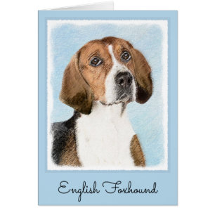 Peinture Foxhound en anglais - Joli art original c