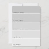 Peinture fraîche Moving Faire-part gris Paint Chip (Devant)