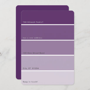 Peinture fraîche Moving Faire-part Purple Paint Ch