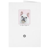 Peinture française de Bulldog (Crème/Blanc) - Art  (Dos)