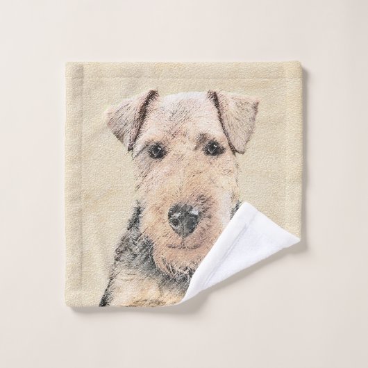 Peinture galloise Terrier - Cute Original Chien Ar (Gant de toilette)