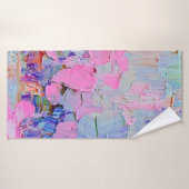 Peinture gaufrée expressive sur toile, créée à l'a (Serviette de bain)