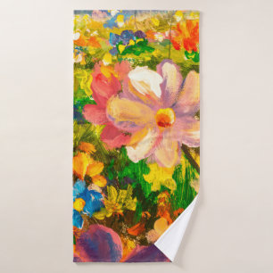 Peinture Glade de grands flowe fleur sauvage color
