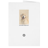 Peinture Golden Retriever - Joli art original chie (Dos)