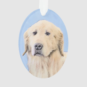 Peinture Golden Retriever - Joli art original chie