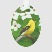Peinture Goldfinch - Cute Original Chien Art (dos)
