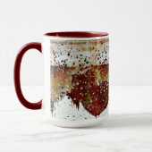 Peinture goutte faïence look mug (Gauche)