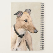 Peinture Greyhound - Cute Original Chien Art (Dos)