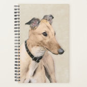Peinture Greyhound - Cute Original Chien Art (Devant)