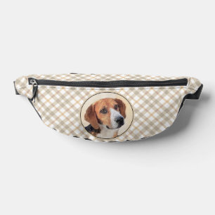 Peinture Harrier Tri-Color jolie art original chie