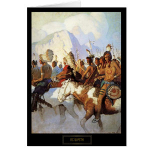 Peinture historique de NC Wyeth La fête de la guer