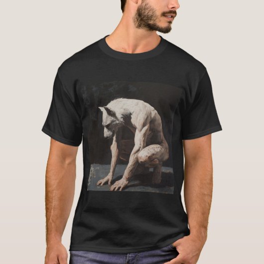 Peinture Homme Wolf - T-shirt (Devant)