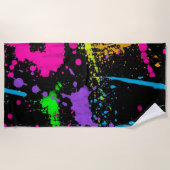 Peinture humide - Couleur rétro - Serviette de pla (Devant)