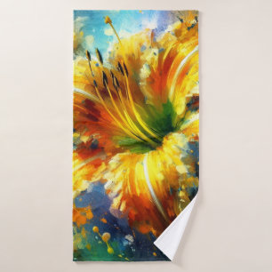 Peinture impressionniste florale quotidienne Jaune