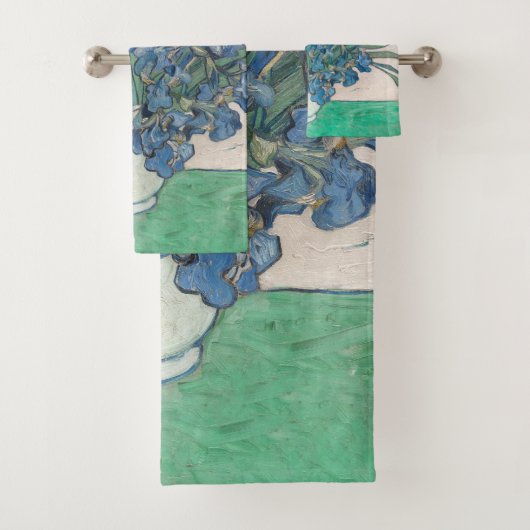 Peinture impressionniste Vase d'Iris de Van Gogh (En situation)