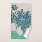 Peinture impressionniste Vase d'Iris de Van Gogh (Serviette à main)