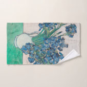 Peinture impressionniste Vase d'Iris de Van Gogh (Serviette à main)