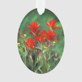 Peinture indienne à la brosse à peinture - Art à f (devant)