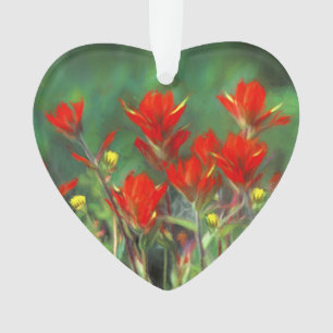 Peinture indienne de pinceau - Art Fleur original