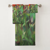 Peinture indienne de pinceau - Art Fleur original (En situation)