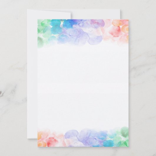 Peinture Invitation Anniversaire (Dos)