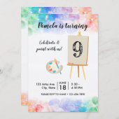 Peinture Invitation Anniversaire (Devant / Derrière)