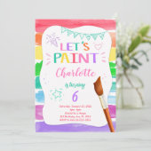 Peinture Invitation Anniversaire (Debout devant)
