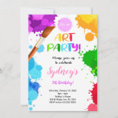 Peinture Invitation Anniversaire (Devant)