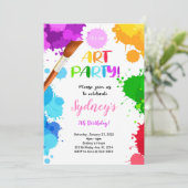 Peinture Invitation Anniversaire (Debout devant)