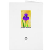 Peinture Iris à pois pourpre - Chien original mign (Dos)