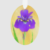 Peinture Iris à pois pourpre - Chien original mign (dos)