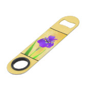 Peinture Iris à pois pourpre - Chien original mign (Dos Angle)