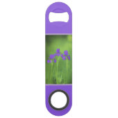 Peinture Iris Violet - Art Fleur Originale (Dos)