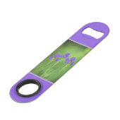 Peinture Iris Violet - Art Fleur Originale (Dos Angle)