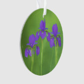 Peinture Iris Violet - Art Floral Original (devant)