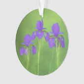 Peinture Iris Violet - Art Floral Original (devant)