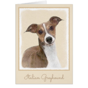 Peinture italienne Greyhound - Cute Original Chien