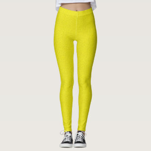 Peinture jaune, leggings à impression texturée