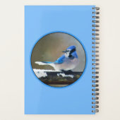 Peinture Jay Bleu - Art Oiseau Original (Dos)