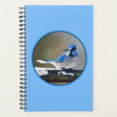 Peinture Jay Bleu - Art Oiseau Original (Devant)