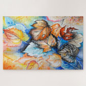 Peinture Jigsaw Puzzle Feuilles d'automne (Horizontal)