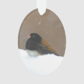 Peinture Junco foncée - Art original pour oiseaux (devant)