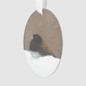 Peinture Junco foncée - Art original pour oiseaux (devant)