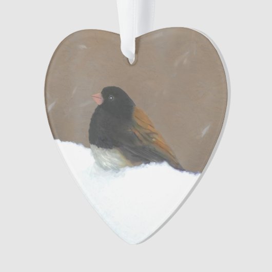 Peinture Junco foncée - Art original pour oiseaux (devant)