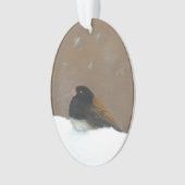 Peinture Junco foncée - Art original pour oiseaux (devant)