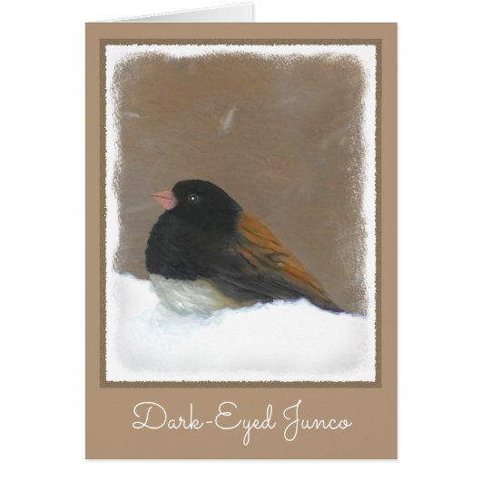 Peinture Junco foncée - Art original pour oiseaux (Devant)