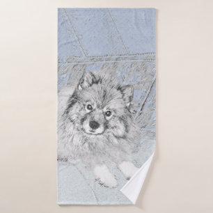 Peinture Keeshond Beth - Joli art original chien