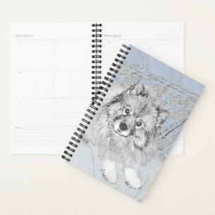 Peinture Keeshond Beth - Joli art original chien