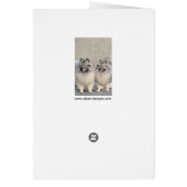 Peinture Keeshond Brothers - Art Chien original (Dos)